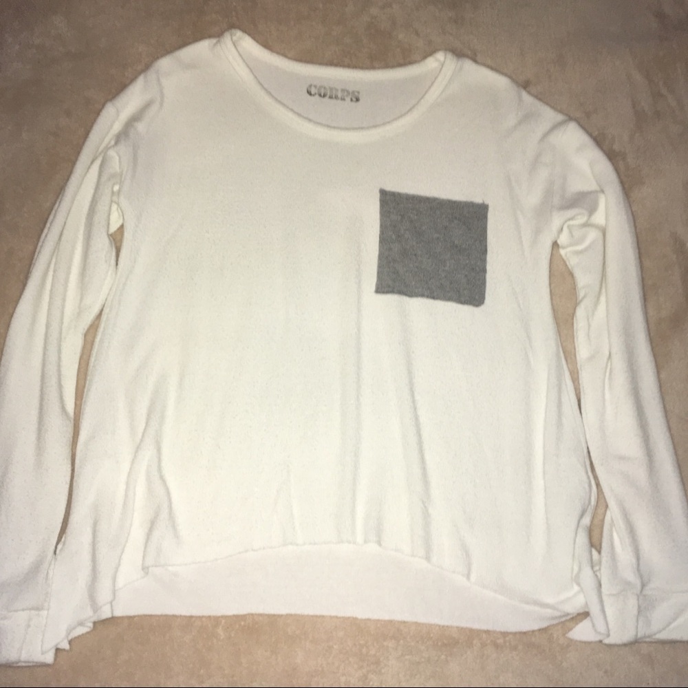 💕 Long-Sleeve Soft Corps Lounge Shirt